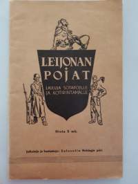 Leijonan pojat &quot;lauluja sotapojille ja kotirintamalle&quot; 1940