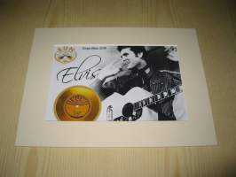 Elvis Presley, paspiksen koko on noin 15 cm x 20 cm, kuva on uusintapainos. Hieno esim. lahjaksi.