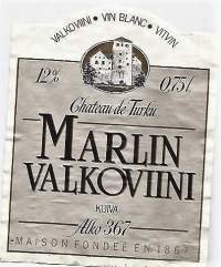 Marlin Valkoviini  Alko nr 367 - viinietiketti viinaetiketti