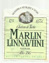 Marlin Linnaviini  Alko nr 386 - viinietiketti viinaetiketti