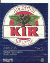 KIR  Alko nr 266 - viinietiketti viinaetiketti