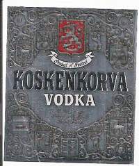 Koskekorva Vodka  - viinaetiketti