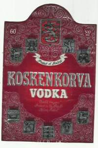 Koskekorva Vodka  - viinaetiketti