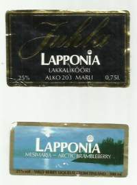 Lapponia   - viinaetiketti 2 kpl