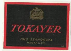 Tokayer -  viinaetiketti