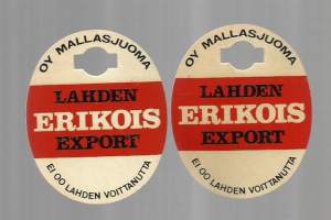 Lahden ErikoiExport - narikkalappu pahvia