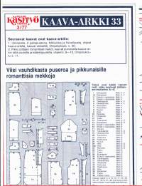 Suuri Käsityökerho 2/1977. Kirjavia muotineuleita, isoisän villapaita, baskereita. EI kaava-arkkia.