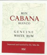Ron Cabana    Alko   nr 161 - viinaetiketti
