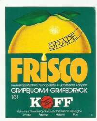 Frisco Grape-   juomaetiketti