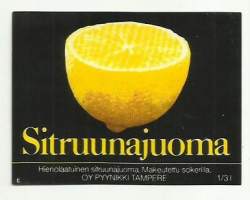 Sitruunajuoma  -   juomaetiketti