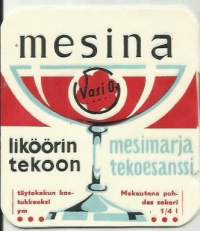 Mesina mesimarja tekoesanssi  -  tuote-etiketti