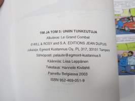 Tim ja Tom 5 Uniin tunkeutuja -sarjakuva-albumi / comics album