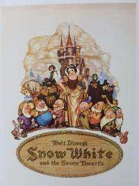 Walt Disney -yhtiön joulukortti. Snow White and Seven Dwarfs