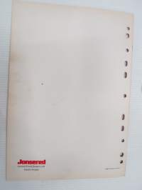 Jonsered LTH 13 Spare parts / Ersatzteile / Pièces détachées / Reserve onderdelen / Repuestos / Reservdelar