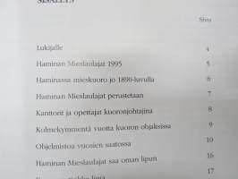 Haminan Mieslaulajat 50 vuotta 1945-1995 -kuorohistoriikki / choir history