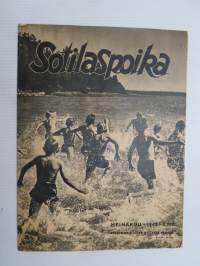 Sotilaspoika 1942 nr 7, Sotilaallinen kuri, Mannerheimristin ritari Osmo Laakso - Kanta-Hämeen sk.-piirin sotilaspoikajohtaja, Aaro Honka - Osku Oravan kirjeitä, ym.