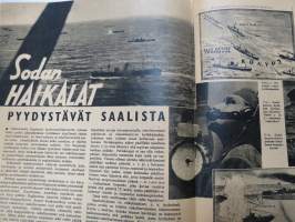 Sotilaspoika 1942 nr 7, Sotilaallinen kuri, Mannerheimristin ritari Osmo Laakso - Kanta-Hämeen sk.-piirin sotilaspoikajohtaja, Aaro Honka - Osku Oravan kirjeitä, ym.