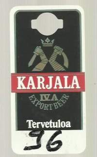 Karjala IV A Exportbeer Tervetuloa  - narikkalappu