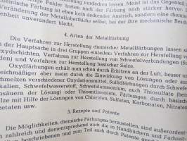 Metallfärbung -metallinvärjäys ja pintakäsittely