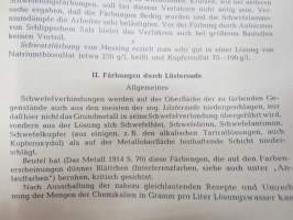 Metallfärbung -metallinvärjäys ja pintakäsittely