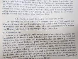Metallfärbung -metallinvärjäys ja pintakäsittely