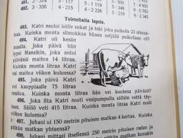 Kaupunkikansakoulun laskentokirja I 3. ja 4. luokkaa varten, mukana tulosvihko