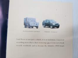 Land Rover 50 - Brief history -myyntiesite / sales brochure