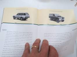 Land Rover 50 - Brief history -myyntiesite / sales brochure