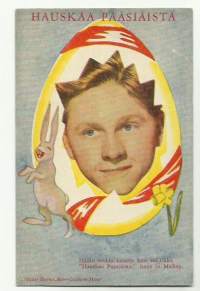 Mickey Rooney  - pääsiäiskortti  postikortti kulkematon &quot; Hauskaa Pääsiäistä&quot;