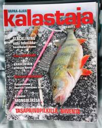 Vapaa-ajan Kalastaja 2014 N:o 6 -Slacklining, uusi tekniikka hauenkalastukseen-Kaikuluotain pilkkijän apuna-Maistuvat joulukalat-Tasapainopilkillä ahventa-Mongolia