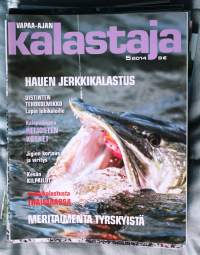 Vapaa-ajan Kalastaja 2014 N:o 5 -Hauen jerkkikalastus-Uistimet Lapin lohikaloille-Meritaimenta tyrskyistä-Täytetty haukifile kasvispedillä-Lampikalastusta Thaimaassa