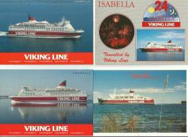 4 erilaista - laivakortti, laivapostikortti kulkematon