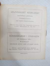 Tanssinäytäntö - Ester Naparstok (myöh. Nappari) ja oppilaat - Dansföreställning -käsiohjelma / program - Ester Naparstokin Liikuntakoulu, Tampere