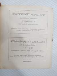 Tanssinäytäntö - Ester Naparstok (myöh. Nappari) ja oppilaat - Dansföreställning -käsiohjelma / program - Ester Naparstokin Liikuntakoulu, Tampere