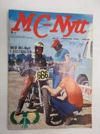 MC-Nytt 1973 nr 2 februari, Wankelmotorn, Kan Saarinen ta dubbelt i VM -73?, Benellis sexa, Att hänga elle inte hänga (kuvassa mm. Teuvo Länsivuori), etc.