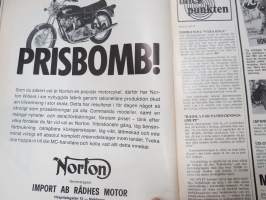 MC-Nytt 1973 nr 2 februari, Wankelmotorn, Kan Saarinen ta dubbelt i VM -73?, Benellis sexa, Att hänga elle inte hänga (kuvassa mm. Teuvo Länsivuori), etc.