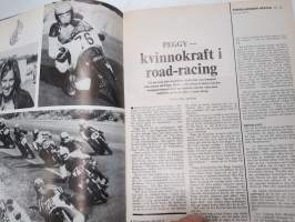 MC-Nytt 1973 nr 2 februari, Wankelmotorn, Kan Saarinen ta dubbelt i VM -73?, Benellis sexa, Att hänga elle inte hänga (kuvassa mm. Teuvo Länsivuori), etc.