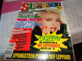 Suosikki 11/1987   (taskupokkari Pet Shop Boys) Def Leppard, Grand prix 87, Mick Jagger, Cliff Richard, Bruce Springsteen