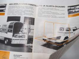 Peugeot 404 1976 -myyntiesite / sales brochure