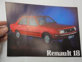 Renault 18 -myyntiesite / sales brochure