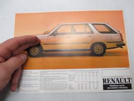 Renault 18 -myyntiesite / sales brochure
