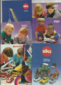 Siku  leikkiauto tuotekuvastoja 1989-2016 yht 7 eril