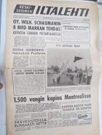 Keski-Suomen Iltalehti 1962 nr 139, 18.6.1962, ilmestynyt Jyväskylässä