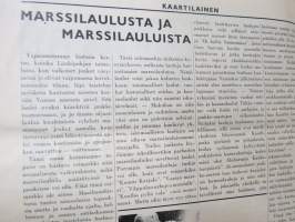 Kaartilainen 1936 nr 5- Suomen Valkoisen Kaartin oma lehti, ilmestynyt 28.5.1936 &quot;Vilppula, Tampere, Viipuri, Vaasa, Vöyri, Lapua&quot; -Finnish Army unit magazine