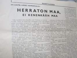 Kaartilainen 1936 nr 5- Suomen Valkoisen Kaartin oma lehti, ilmestynyt 28.5.1936 &quot;Vilppula, Tampere, Viipuri, Vaasa, Vöyri, Lapua&quot; -Finnish Army unit magazine