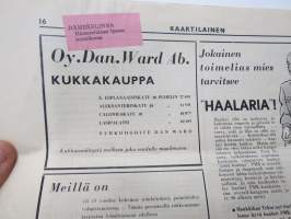 Kaartilainen 1936 nr 5- Suomen Valkoisen Kaartin oma lehti, ilmestynyt 28.5.1936 &quot;Vilppula, Tampere, Viipuri, Vaasa, Vöyri, Lapua&quot; -Finnish Army unit magazine