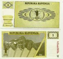 Slovenia 1 Tolar 1990 -  seteli