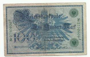 Saksa 100 Mark markkaa 1908 seteli