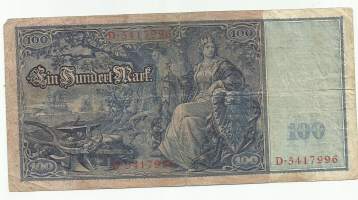 Saksa 100 Mark markkaa 1910 seteli