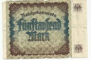 Saksa 5000 markkaa 1922 seteli